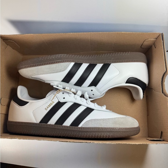 Adidas Samba OG White / Black Sneakers Women’s Size 8.5 - Picture 13 of 13